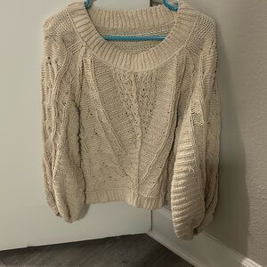 Brand new, beautiful cream sweater size small.